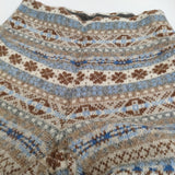 45R/45rpm フェアアイルのニットパンツ サイズ2 定価42900円 ベージュ ブラウン レディース フォーティーファイブアールピーエム【中古】5-1219T♪