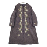 45R/45rpm ニコミコツイードのお花コート(インディゴ）定価178200円 コート ネイビー レディース フォーティーファイブアールピーエム【中古】5-1219T♪