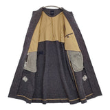 45R/45rpm ニコミコツイードのお花コート(インディゴ）定価178200円 コート ネイビー レディース フォーティーファイブアールピーエム【中古】5-1219T♪