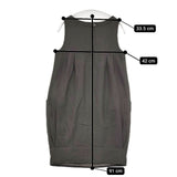 COMPTOIR DES COTONNIERS フランス製 ウールナイロン ノースリーブ ワンピース チャコールグレー レディース コントワーデコトニエ【中古】6-0125T∞