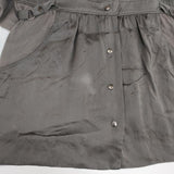 COMPTOIR DES COTONNIERS 半袖 コットン シルク 切り替え ワンピース グレー レディース コントワーデコトニエ【中古】6-0614S∞