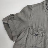 COMPTOIR DES COTONNIERS 半袖 キュプラ ワンピース グレー レディース コントワーデコトニエ【中古】6-0614S∞