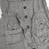 COMPTOIR DES COTONNIERS 半袖 キュプラ ワンピース グレー レディース コントワーデコトニエ【中古】6-0614S∞