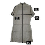 COMPTOIR DES COTONNIERS 半袖 キュプラ ワンピース グレー レディース コントワーデコトニエ【中古】6-0614S∞