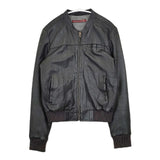 COMPTOIR DES COTONNIERS ラムレザー 羊革 ブルゾン ジャケット ブラック レディース コントワーデコトニエ【中古】6-0125T∞