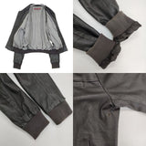 COMPTOIR DES COTONNIERS ラムレザー 羊革 ブルゾン ジャケット ブラック レディース コントワーデコトニエ【中古】6-0125T∞