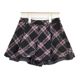 agnes b. To b ウールナイロン ショートパンツ ハーフパンツ ショーツ ブラック パープル レディース アニエスベー【中古】6-0125T∞