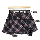 agnes b. To b ウールナイロン ショートパンツ ハーフパンツ ショーツ ブラック パープル レディース アニエスベー【中古】6-0125T∞