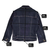 agnes b. To b ストレッチ サイズTU インディゴ染め デニムジャケット ネイビー レディース アニエスベー【中古】6-0310M△