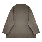 evam eva プレスウールコート サイズ2 定価46200円 E253K090 コート 25AW グレー系 レディース エヴァムエヴァ【中古】5-1219T♪