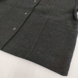 evam eva プレスウールコート サイズ2 定価46200円 E253K090 コート 25AW チャコールグレー レディース エヴァムエヴァ【中古】5-1219T♪