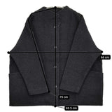 evam eva プレスウールコート サイズ2 定価46200円 E253K090 コート 25AW チャコールグレー レディース エヴァムエヴァ【中古】5-1219T♪