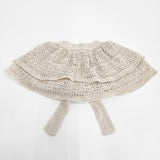 si si si リボン ボレロ 羽織 透かし編み ストール その他ファッション雑貨 ベージュ レディース スースースー【中古】5-1222T◎