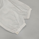 Gauze# コットン 七分袖 ブラウス シャツ ホワイト レディース ガーゼ【中古】6-0608M∞