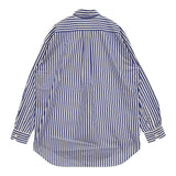 MUSE de Deuxieme Classe BOYS BIGシャツ ストライプ 日本製 コットン 長袖シャツ ブルー ホワイト レディース ミューズドゥドゥーズィエムクラス【中古】6-0227M△
