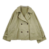 nest Robe スーピマコットンショートトレンチジャケット 染め加工 01201-1407 コート グリーン レディース ネストローブ【中古】6-0125M∞