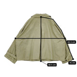 nest Robe スーピマコットンショートトレンチジャケット 染め加工 01201-1407 コート グリーン レディース ネストローブ【中古】6-0125M∞