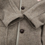 Danton ウールモッサフードコート 定価32780円 JD-8905 WOM サイズ36 コート ベージュ レディース ダントン【中古】5-1226T♪