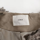 IENA TISSAVELファーブルゾン サイズ38 定価36300円 24010900501030 ノーカラー ブルゾン 24AW グレー系 レディース イエナ【中古】5-1219A♪