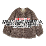 IENA TISSAVELファーブルゾン サイズ38 定価36300円 24010900501030 ノーカラー ブルゾン 24AW グレー系 レディース イエナ【中古】5-1219A♪