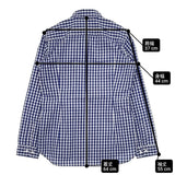 THE NORTH FACE NTW26102 ギンガムチェック サイズS ボタンダウン 長袖シャツ ブルー ホワイト レディース ザノースフェイス【中古】6-0222M♪