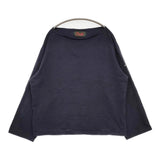 OUTIL バスクシャツ 無地 ボートネック ワイド フランス製 サイズ1 長袖Ｔシャツ カットソー ロンＴ ネイビー レディース ウティ【中古】6-0227M△