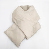 EVCON/TAION ダウンスカーフ 定価12100円 マフラー ベージュ レディース エビコン/タイオン【中古】5-1222T◎