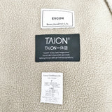 EVCON/TAION ダウンスカーフ 定価12100円 マフラー ベージュ レディース エビコン/タイオン【中古】5-1222T◎