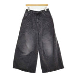 Needles H.D buggy jean 12oz denim 定価31900円 RW233 サイズ1 ワイド バギー デニムパンツ ブラック レディース ニードルス【中古】5-1219G♪