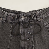 Needles H.D buggy jean 12oz denim 定価31900円 RW233 サイズ1 ワイド バギー デニムパンツ ブラック レディース ニードルス【中古】5-1219G♪