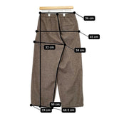 CellarDoor イタリア製 ウール パンツ ブラウン レディース セラードアー【中古】6-0125T∞