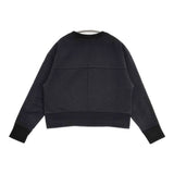 nicholson and nicholson ショート丈 トレーナー コットン 日本製 サイズ38 スウェット ブラック レディース ニコルソンアンドニコルソン【中古】6-0310M△