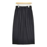 NO CONTROL AIR ライトクレープダブルクロスストレートスカート 定価25850円 ロングスカート ブラック レディース ノーコントロールエアー【中古】5-1219M♪