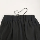 NO CONTROL AIR ライトクレープダブルクロスストレートスカート 定価25850円 ロングスカート ブラック レディース ノーコントロールエアー【中古】5-1219M♪