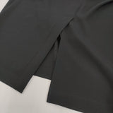 NO CONTROL AIR ライトクレープダブルクロスストレートスカート 定価25850円 ロングスカート ブラック レディース ノーコントロールエアー【中古】5-1219M♪