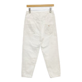 mina perhonen dn4470 always テーパードデニム ホワイトデニム サイズ36 赤耳 コットンリネン デニムパンツ ホワイト レディース ミナペルホネン【中古】6-0227M△