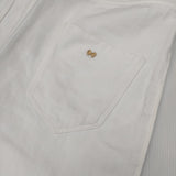 mina perhonen dn4470 always テーパードデニム ホワイトデニム サイズ36 赤耳 コットンリネン デニムパンツ ホワイト レディース ミナペルホネン【中古】6-0227M△