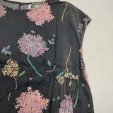 chambre de charme きたがわじゅりコラボ あじさい柄のワンピース ワンピース ネイビー系 マルチカラー レディース シャンブルドゥシャーム【中古】6-0614S∞