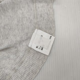 homspun 丸胴テレコタートルネックプルオーバー リブ コットン 長袖Ｔシャツ カットソー ロンＴ ライトグレー レディース ホームスパン【中古】6-0227M△
