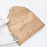 irose RIC-RAC CARD CASE リックラックカードケース 名刺入れ レザー カードケース ベージュ レディース イロセ【中古】6-0212G∞