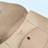 irose RIC-RAC CARD CASE リックラックカードケース 名刺入れ レザー カードケース ベージュ レディース イロセ【中古】6-0212G∞