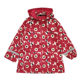 marimekko 新品 KESASADE 3 レインコート キッズサイズ 128-8Y 定価12100円 コート レッド レディース マリメッコ【中古】6-0227M△