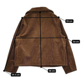 45R/45rpm セルビッチコーデュロイのチロルジャケット 定価79200円 テーラードジャケット 23AW ブラウン レディース フォーティーファイブアールピーエム【中古】5-1219T♪