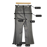 Col Pierrot ウールギャバジンタイトフレアパンツ Deuxieme Classe取扱 定価42900円 パンツ 24SS グレー レディース コルピエロ【中古】5-1219T♪