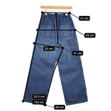 HARI EASY PAINTER PANTS サイズ3 定価33000円 2022 イージーペインター デニムパンツ ブルー レディース ハリ【中古】5-1219G♪