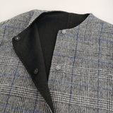 Simplicite/B.C STOCK S120ブレンドリバーシブルコート 定価26400円 24AW ブラック グレー レディース シンプリシテェ/ベーセーストック【中古】5-1219T♪