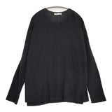 evam eva コットン プルオーバーニット E213K020 クルーネック セーター ニット ブラック レディース エヴァムエヴァ【中古】6-0207M♪