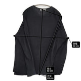 evam eva コットン プルオーバーニット E213K020 クルーネック セーター ニット ブラック レディース エヴァムエヴァ【中古】6-0207M♪