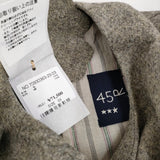 45R/45rpm 未使用 イングランドフラノのパフブラウス アブラハムムーン＆サンズ社 定価71500円 グレー レディース フォーティーファイブアールピーエム【中古】5-1219T♪