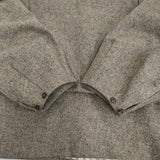 45R/45rpm 未使用 イングランドフラノのパフブラウス アブラハムムーン＆サンズ社 定価71500円 グレー レディース フォーティーファイブアールピーエム【中古】5-1219T♪